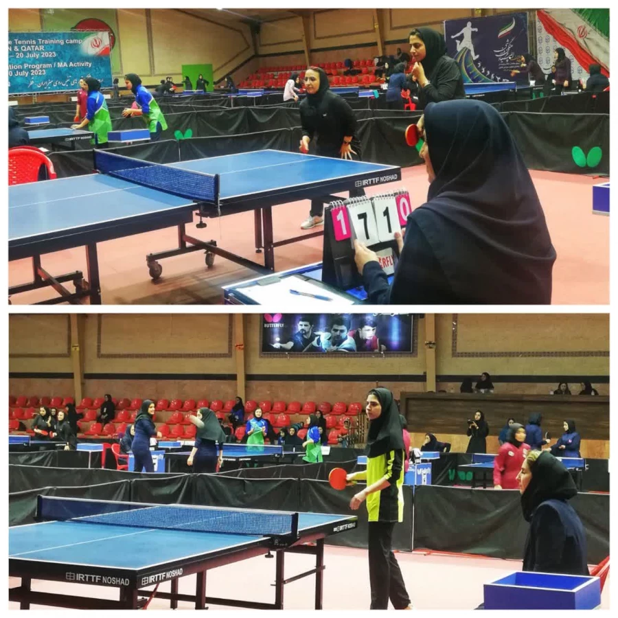برگزاری مسابقات رشتهٔ تنیس روی میز بیست و چهارمین المپیاد فرهنگی ورزشی دانشجو معلمان دختر در خانهٔ تنیس اصفهان 3
