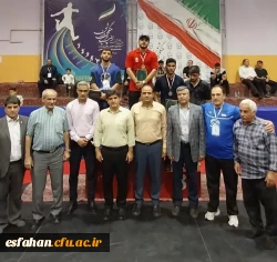 مراسم اهدای مدال پنج وزن دوم مسابقات کشتی بیست و چهارمین دوره المپیاد فرهنگی ورزشی دانشجو معلمان پسر دانشگاه فرهنگیان کل کشور 3