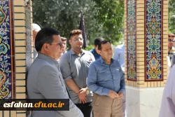 مراسم غبار روبی و عطر افشانی مزار مطهر شهدای گمنام پردیس شهید باهنر به مناسبت هفته دفاع مقدس و آغاز سال تحصیلی 17