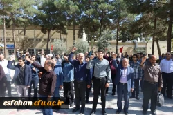  مراسم تجدید پیمان با شهدا در جوار گلزار شهدای گمنام پردیس شهید باهنر  4