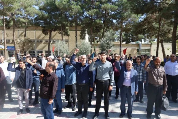  مراسم تجدید پیمان با شهدا در جوار گلزار شهدای گمنام پردیس شهید باهنر  4