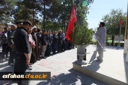  مراسم تجدید پیمان با شهدا در جوار گلزار شهدای گمنام پردیس شهید باهنر  6