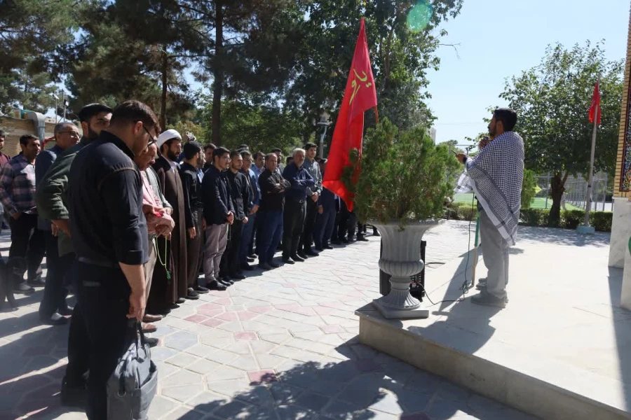  مراسم تجدید پیمان با شهدا در جوار گلزار شهدای گمنام پردیس شهید باهنر  6