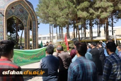  مراسم تجدید پیمان با شهدا در جوار گلزار شهدای گمنام پردیس شهید باهنر  7