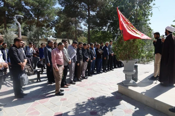  مراسم تجدید پیمان با شهدا در جوار گلزار شهدای گمنام پردیس شهید باهنر  8