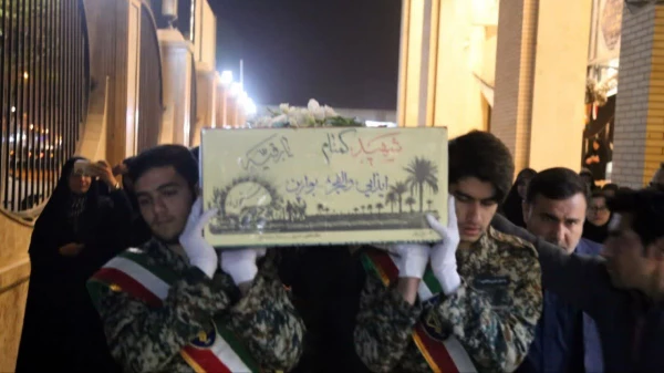 مراسم استقبال از پیکر مطهر شهید گمنام در مرکز امام خمینی(ره)کاشان 6