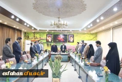 نشست روسا و مسئولین نهاد نمایندگی مقام معظم رهبری در دانشگاه های استان، نماینده مردم اصفهان در مجلس شورای اسلامی ومدیر امور بین الملل دانشگاه فرهنگیان 9