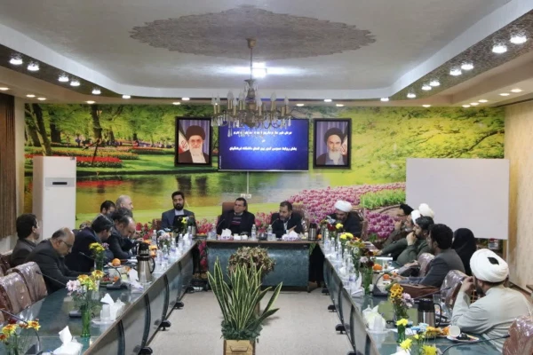 نشست روسا و مسئولین نهاد نمایندگی مقام معظم رهبری در دانشگاه های استان، نماینده مردم اصفهان در مجلس شورای اسلامی ومدیر امور بین الملل دانشگاه فرهنگیان 12