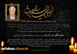 به مناسبت درگذشت پروفسور بهنیا، دایی بزرگوار دکتر کجباف رئیس دانشگاه فرهنگیان استان اصفهان، روابط عمومی این دانشگاه، پیامی به شرح ذیل صادر کرد: 2