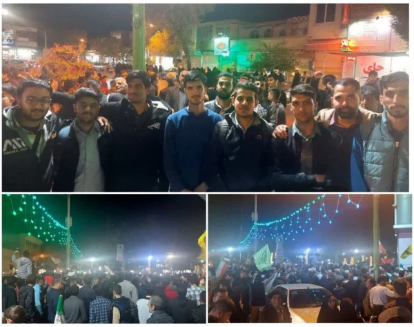 حمایت همکاران اساتید و دانشجویان دانشگاه فرهنگیان شهید آیت نجف آباد  اصفهان از عملیات وعده صادق 2