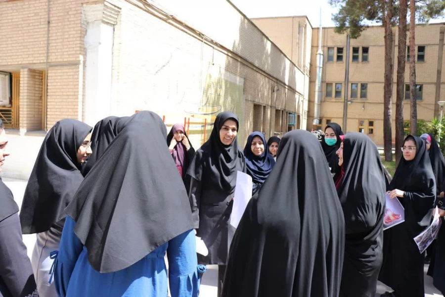 تجمع دانشگاهیان دانشگاه فرهنگیان پردیس حضرت فاطمه زهرا و مرکز شهید رجایی اصفهان در حمایت از اقدام آزادی خواهانه دانشجویان آمریکا 2