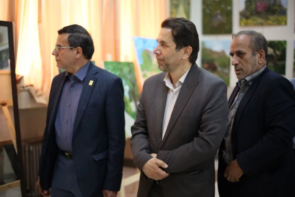 در حاشیه افتتاح  نمایشگاه هنر و زیبایی شناسی 3