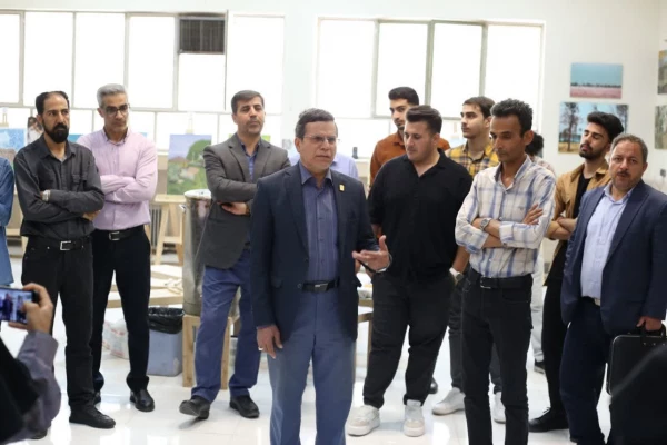 در حاشیه افتتاح  نمایشگاه هنر و زیبایی شناسی 5