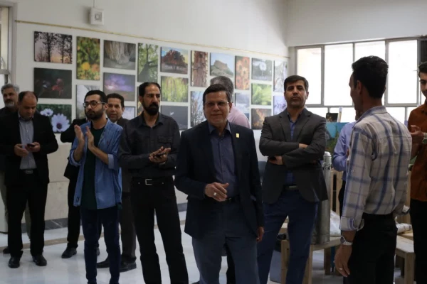 در حاشیه افتتاح  نمایشگاه هنر و زیبایی شناسی 6