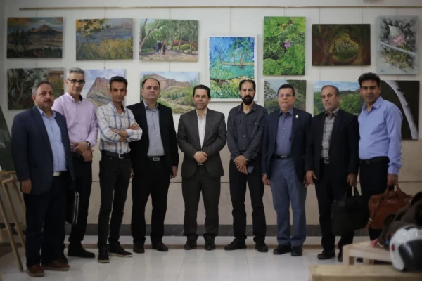 در حاشیه افتتاح  نمایشگاه هنر و زیبایی شناسی 8