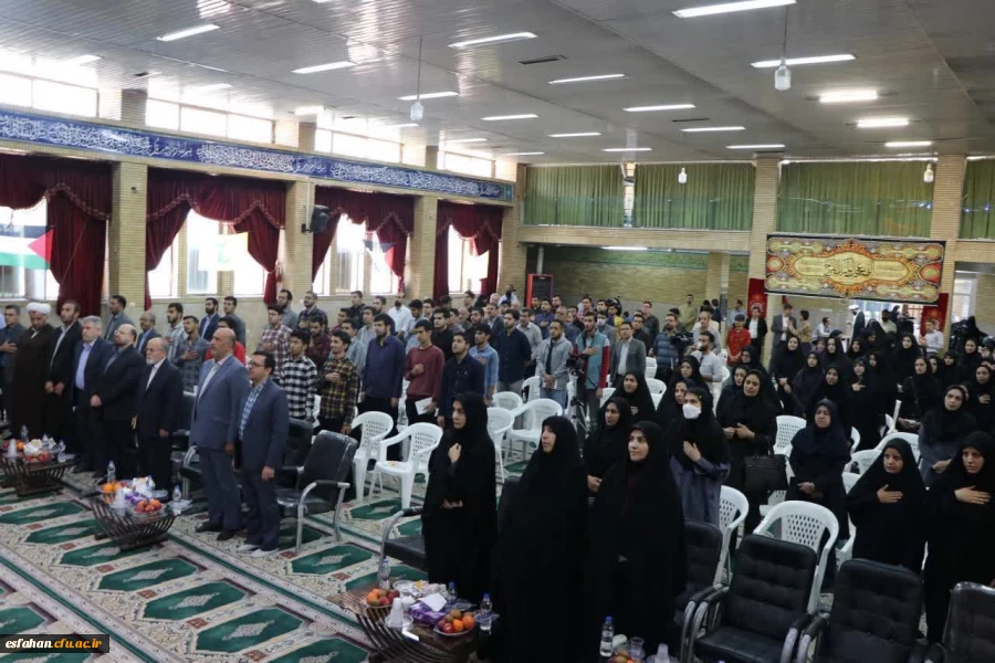 برگزاری نشست دانشجویی تب غزه امروز در مسجد الانبیا دانشگاه فرهنگیان پردیس شهید باهنر اصفهان 8