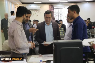 بازدید علی اکبر کجباف، ریاست دانشگاه فرهنگیان استان اصفهان از فرآیند آغاز مصاحبه متقاضیان سه برابر ظرفیت دانشگاه فرهنگیان استان اصفهان 