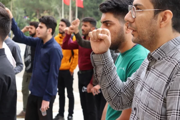 حمایت از جبهه مقاومت و محکومیت حملات رژیم صهیونیستی در دانشگاه فرهنگیان استان اصفهان 5