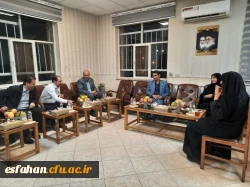 بازدید معاون فرهنگی تربیتی دانشگاه فرهنگیان از مرکز شهید رجایی اصفهان 2