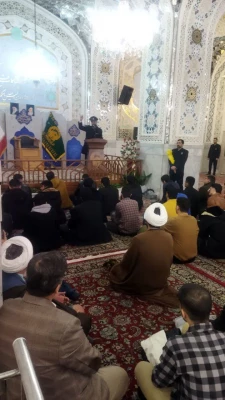 دانشجویان در دارالهدایه حرم مطهر شاه خراسان 3