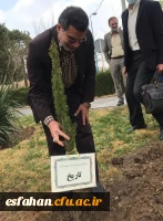 کاشت نهال در دانشگاه فرهنگیان پردیس شهید باهنر اصفهان به مناسبت روز درختکاری  11