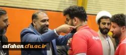 حضور حمیدرضا کاشفی سرپرست دانشگاه فرهنگیان استان اصفهان، همراه با دیگر میهمانان ویژه در مراسم اختتامیه مسابقات رده بندی،فینال و اختتامیه لیگ فوتسال دانشجویی دانشگاه فرهنگیان استان اصفهان 7