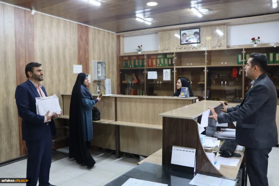 بازدید میدانی مسئولین نظارت سازمان مرکزی دانشگاه فرهنگیان، از دانشگاه فرهنگیان مرکز شهید آیت نجف آباد اصفهان  9