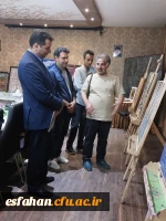 درطول برگزاری این رویداد بازدید سرپرست دانشگاه فرهنگیان  استان اصفهان و همچنین مدیرکل آموزش و پرورش استان اصفهان ازنمایشگاه کتاب و آثار اساتید هنر دانشگاه فرهنگیان  9