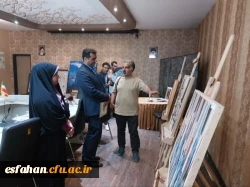 درطول برگزاری این رویداد بازدید سرپرست دانشگاه فرهنگیان  استان اصفهان و همچنین مدیرکل آموزش و پرورش استان اصفهان ازنمایشگاه کتاب و آثار اساتید هنر دانشگاه فرهنگیان  11