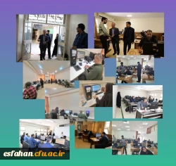 بازدید سرپرست دانشگاه فرهنگیان استان اصفهان از حوزه آزمون پردیس شهید باهنر یکی از حوزه های برگزاری آزمون متقاضیان اعزام به خارج معلمان آموزش و پرورش  در پردیس ها و مراکز دانشگاه فرهنگیان استان اصفهان  2