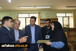 بازدید میدانی سرپرست دانشگاه فرهنگیان استان اصفهان و مدیر کل آموزش و پرورش استان اصفهان از روند برگزاری ارزیابی 7