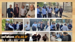 بازدید میدانی مدیر کل آموزش و پرورش استان، سرپرست دانشگاه فرهنگیان استان به اتفاق مدیر کل نوسازی  و هیئت همراه از خوابگاه شهید حججی 2