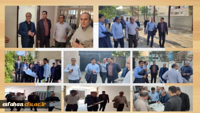 بازدید میدانی سرپرست دانشگاه فرهنگیان استان، مدیر کل آموزش و پرورش استان، به اتفاق مدیر کل نوسازی  و هیئت همراه از خوابگاه شهید حججی دانشگاه فرهنگیان