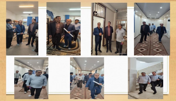 بازدید میدانی مدیر کل آموزش و پرورش استان، سرپرست دانشگاه فرهنگیان استان به اتفاق مدیر کل نوسازی  و هیئت همراه از خوابگاه شهید حججی 3