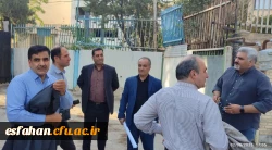 بازدید میدانی مدیر کل آموزش و پرورش استان، سرپرست دانشگاه فرهنگیان استان به اتفاق مدیر کل نوسازی  و هیئت همراه از خوابگاه شهید حججی 8