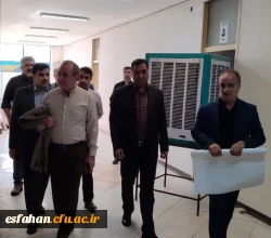 بازدید میدانی مدیر کل آموزش و پرورش استان، سرپرست دانشگاه فرهنگیان استان به اتفاق مدیر کل نوسازی  و هیئت همراه از خوابگاه شهید حججی 9