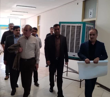 بازدید میدانی مدیر کل آموزش و پرورش استان، سرپرست دانشگاه فرهنگیان استان به اتفاق مدیر کل نوسازی  و هیئت همراه از خوابگاه شهید حججی 9