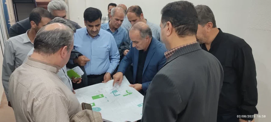 بازدید میدانی مدیر کل آموزش و پرورش استان، سرپرست دانشگاه فرهنگیان استان به اتفاق مدیر کل نوسازی  و هیئت همراه از خوابگاه شهید حججی 11