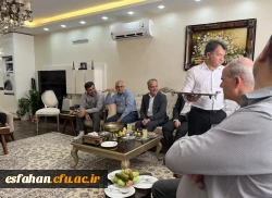 عیادت سرپرست دانشگاه فرهنگیان استان اصفهان و جمع همراه از ریاست سابق پردیس شهید باهنر اصفهان 3
