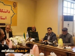 برگزاری نشست هماهنگی با حضور جانشین فرمانده سپاه پاسداران انقلاب  و مسئول بسیج دانشجویی استان همراه با مسئولین دانشگاه پیرامون اجلاسیه شهدا  2