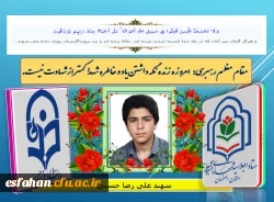 شهید دانشجو معلم علی رضا حسنی 2