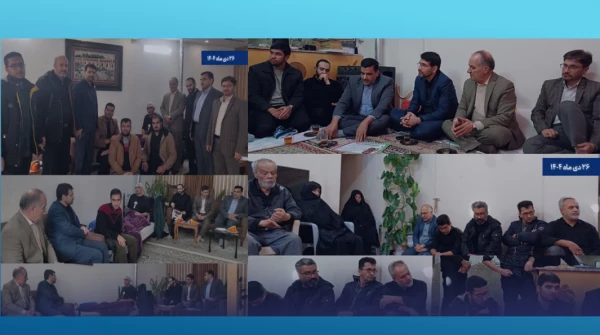 دیدار و عیادت سرپرست دانشگاه فرهنگیان استان به همراه معاون فرهنگی و تربیتی سازمان مرکزی دانشگاه فرهنگیان  و  همراهان  با خانواده شهید دانشجومعلم محمدمهدی فدایی و دانشجومعلم جانباز مدافع امنیت 2