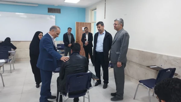 بازدید سرپرست دانشگاه فرهنگیان استان اصفهان از حوزه برگزاری المپیاد علمی دانشجویی دانشگاه فرهنگیان استان اصفهان  2