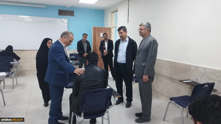 بازدید سرپرست دانشگاه فرهنگیان استان اصفهان از حوزه برگزاری المپیاد علمی دانشجویی دانشگاه فرهنگیان استان اصفهان  2