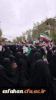 گزارش تصویری از حضور خانواده دانشگاه فرهنگیان استان اصفهان در مراسم روز جهانی قدس ۱۴۰۴ 14