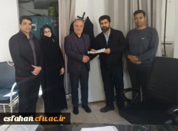 دیدار و تقدیر سرپرست دانشگاه فرهنگیان استان و همراهان از نیروهای حفاظت فیزیکی دانشگاه فرهنگیان اصفهان 5