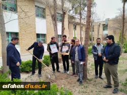 کاشت نهال در دانشکده  علوم انسانی شهید باهنر به یاد رهبر شهید و شهدای دانشجومعلم 5