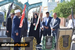 تجدید میثاق مدیران دانشگاه فرهنگیان اصفهان با شهیدان اقتدار 3