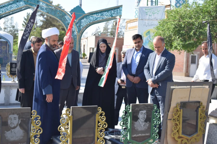 تجدید میثاق مدیران دانشگاه فرهنگیان اصفهان با شهیدان اقتدار 3