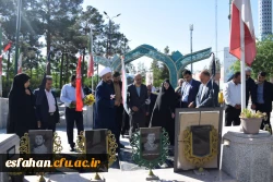 تجدید میثاق مدیران دانشگاه فرهنگیان اصفهان با شهیدان اقتدار 5